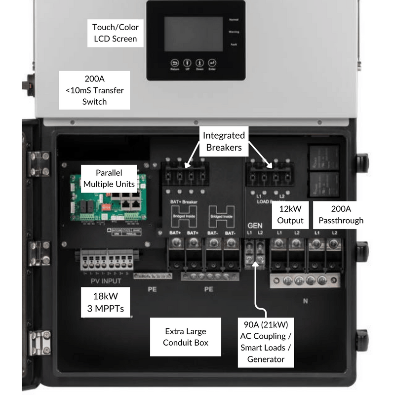 Load image into Gallery viewer, Luxpower LXP 12K Hybrid Inverter