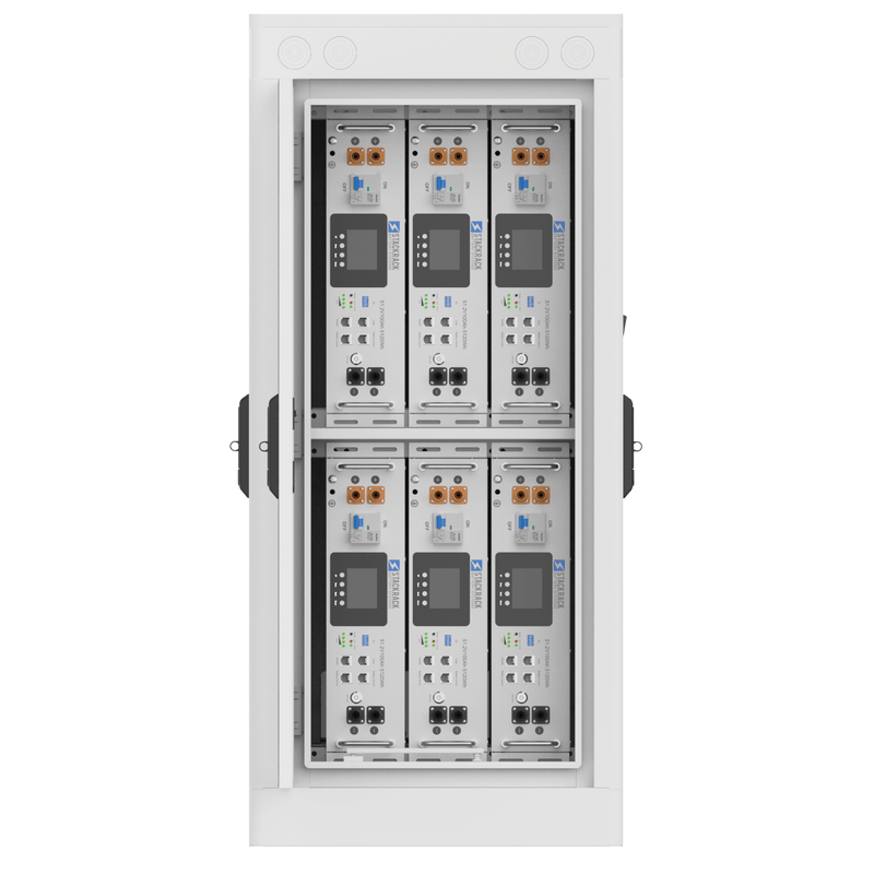 Load image into Gallery viewer, SRB6 Battery Kit | up to 30 kWh | SR5K-UL Batteries with SRB6 Battery Cabinet | Outdoor-Rated | UL1973 UL9540 UL9540A