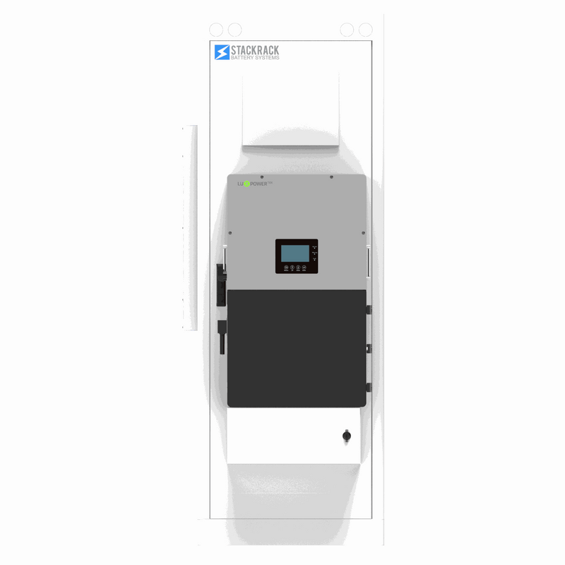 Load image into Gallery viewer, Power Station Pro XL | Up to 50 kWh Capacity | Luxpower 12K Hybrid Inverter with StackRack SRB10 Battery Cabinet & SR5K-UL Battery Modules | UL1973, UL9540A
