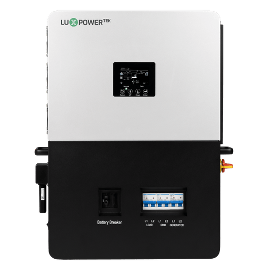 Luxpower SNA 6K Inverter | 8000W PV Input | 6000W Output | 48V 120/240V Split Phase | UL1741