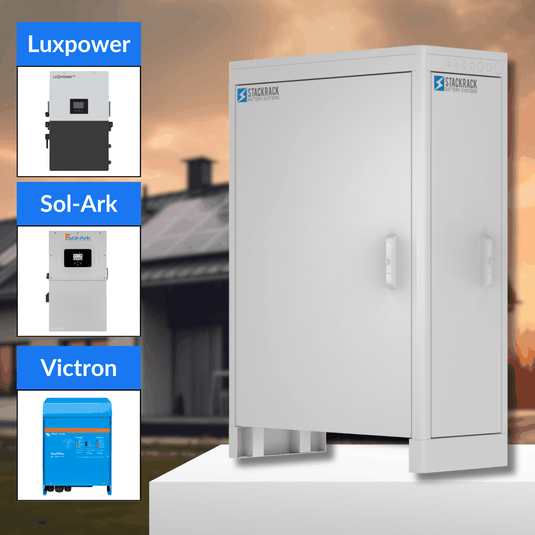 SRB4 Battery Kit | up to 20 kWh | SR5K-UL Batteries with SRB4 Battery Cabinet | Outdoor-Rated | UL1973 UL9540A
